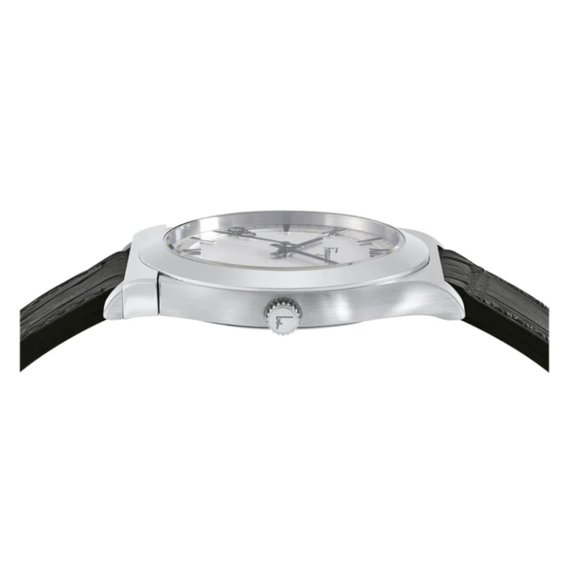 Salvatore Ferragamo Watch For Sfdt00219 – Watchlyx Salvadore Ferragamo Embossed 41mm Stainless Steel Watch